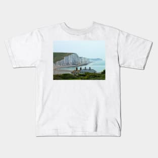 Seven Sisters Cliffs, East Sussex Kids T-Shirt